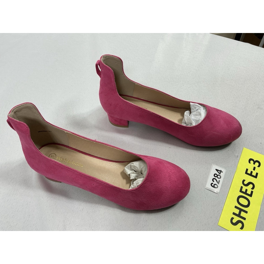 Womans Hehainom Jenna Slipon Pumps Size 5 Pink Small Heel Round Toe